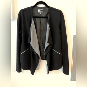 Black Blazer with Gray Details